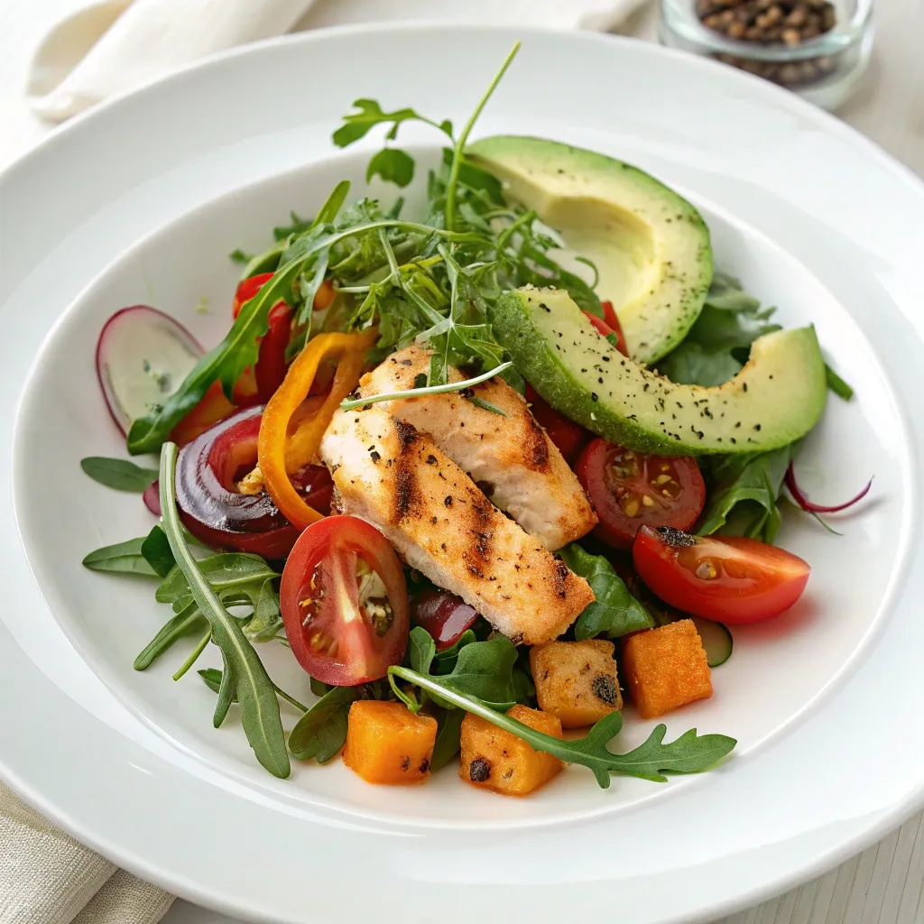 A beautifully plated healthy dish